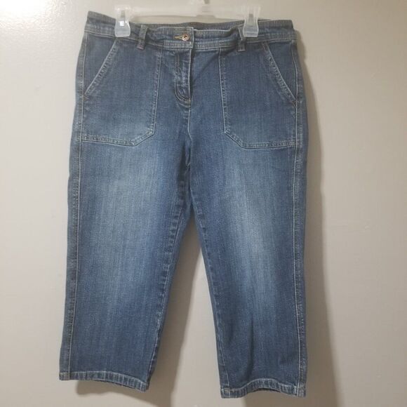 Liz & Co. Stretch Jean Capris Women's 12 - Picture 1 of 7